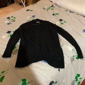Hollister Black Fuzzy Sweater
